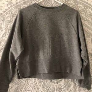 gray nike crewneck